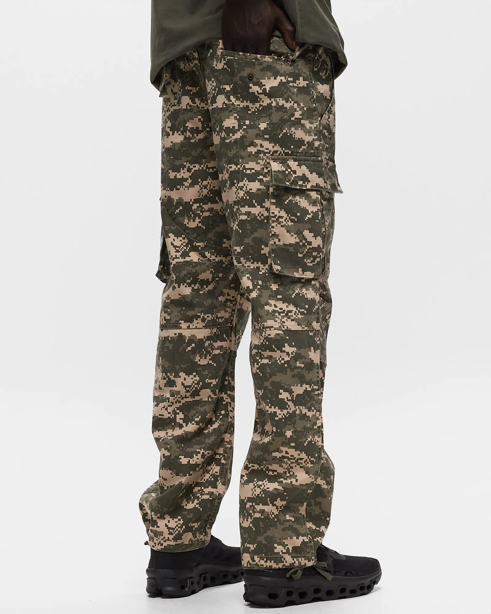 PATTA DIGI WASHED CARGO PANTS