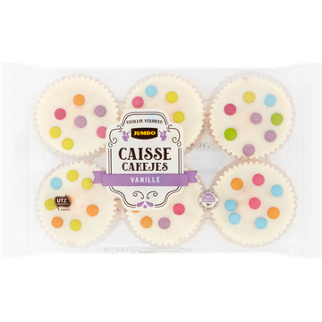 Jumbo Caisse Cakejes Vanille 6 Stuks