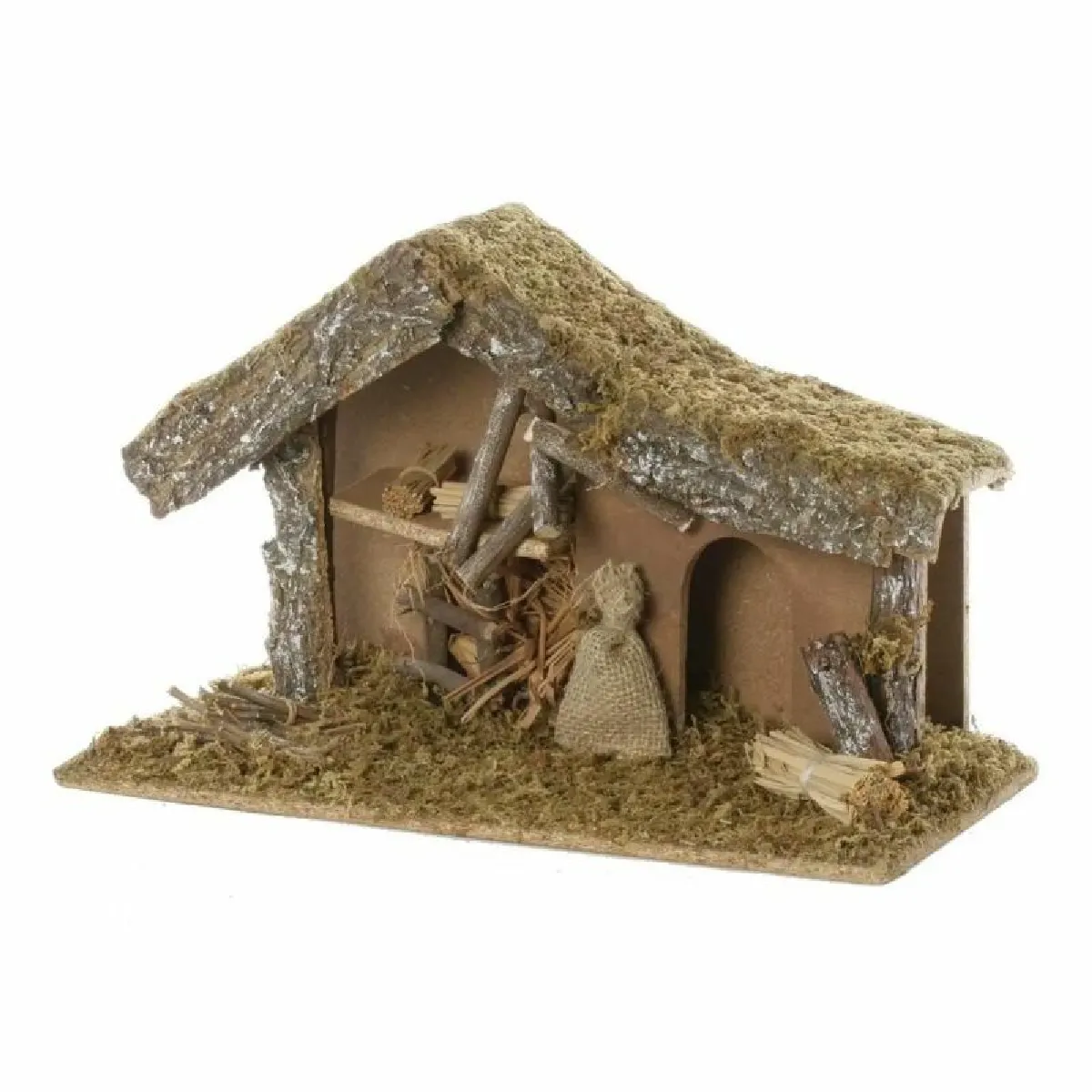 Crèche de Noël Vide - Naturel
