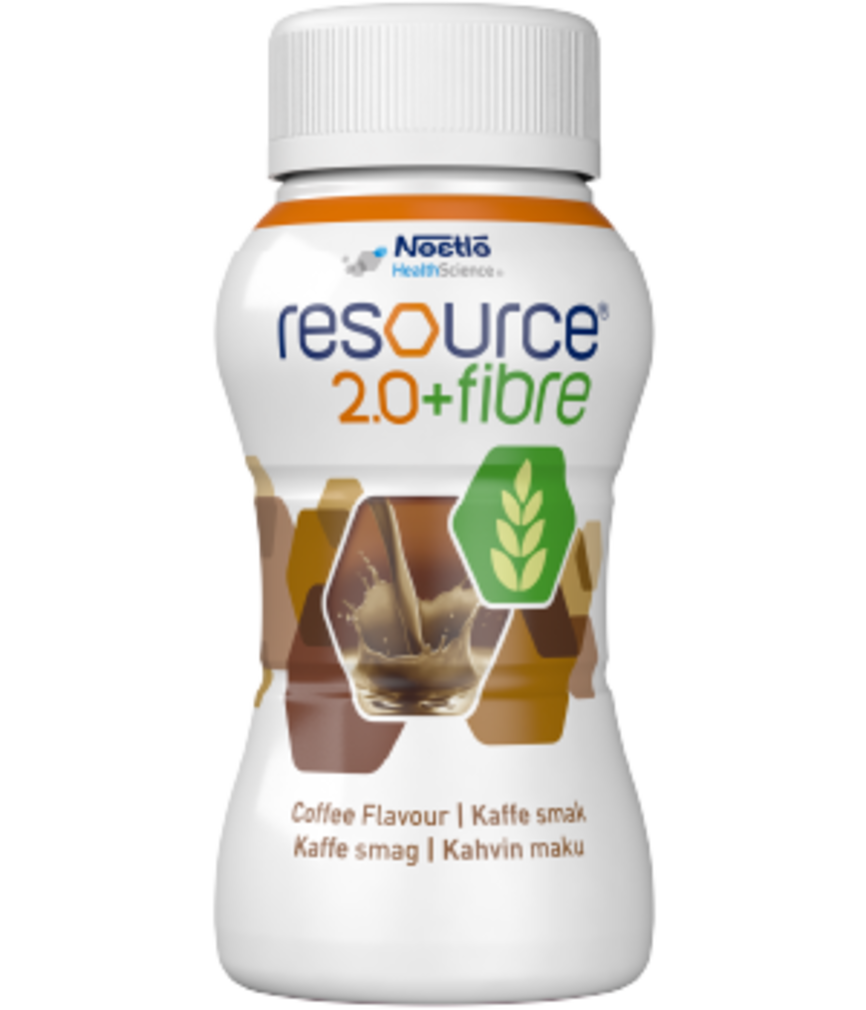 Resource 2,0   fibre næringsdrikk kaffe 4x200 ml