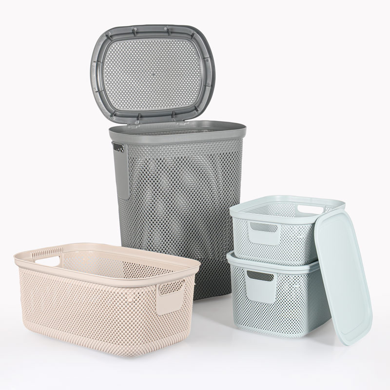 Panier à linge 'Nickel' moka