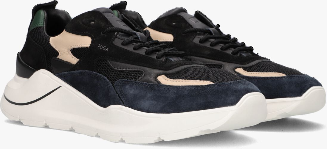 D.A.T.E zwarte d.a.t.e lage sneakers fuga heren