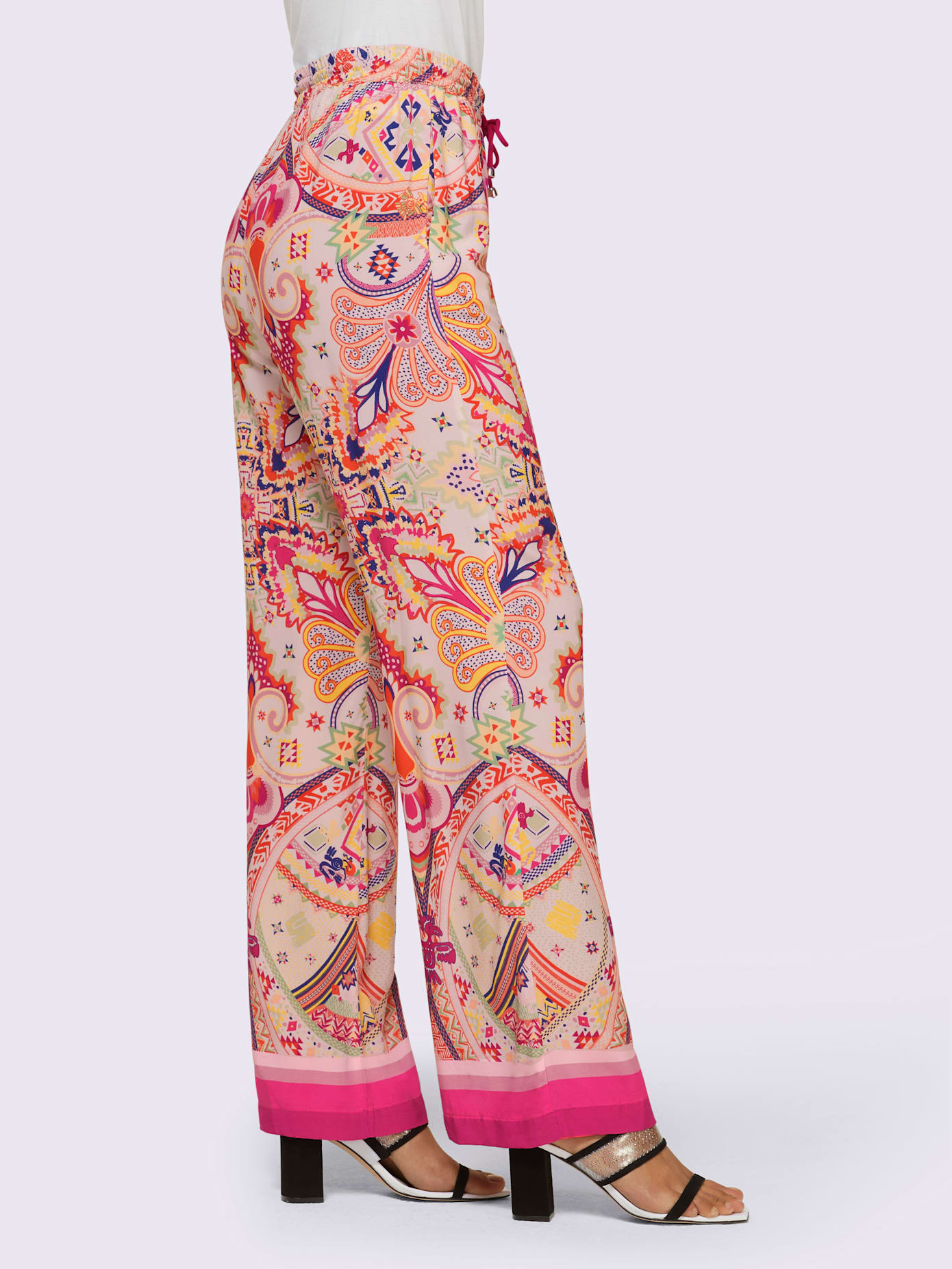 Pantalon imprimé qualité tissée