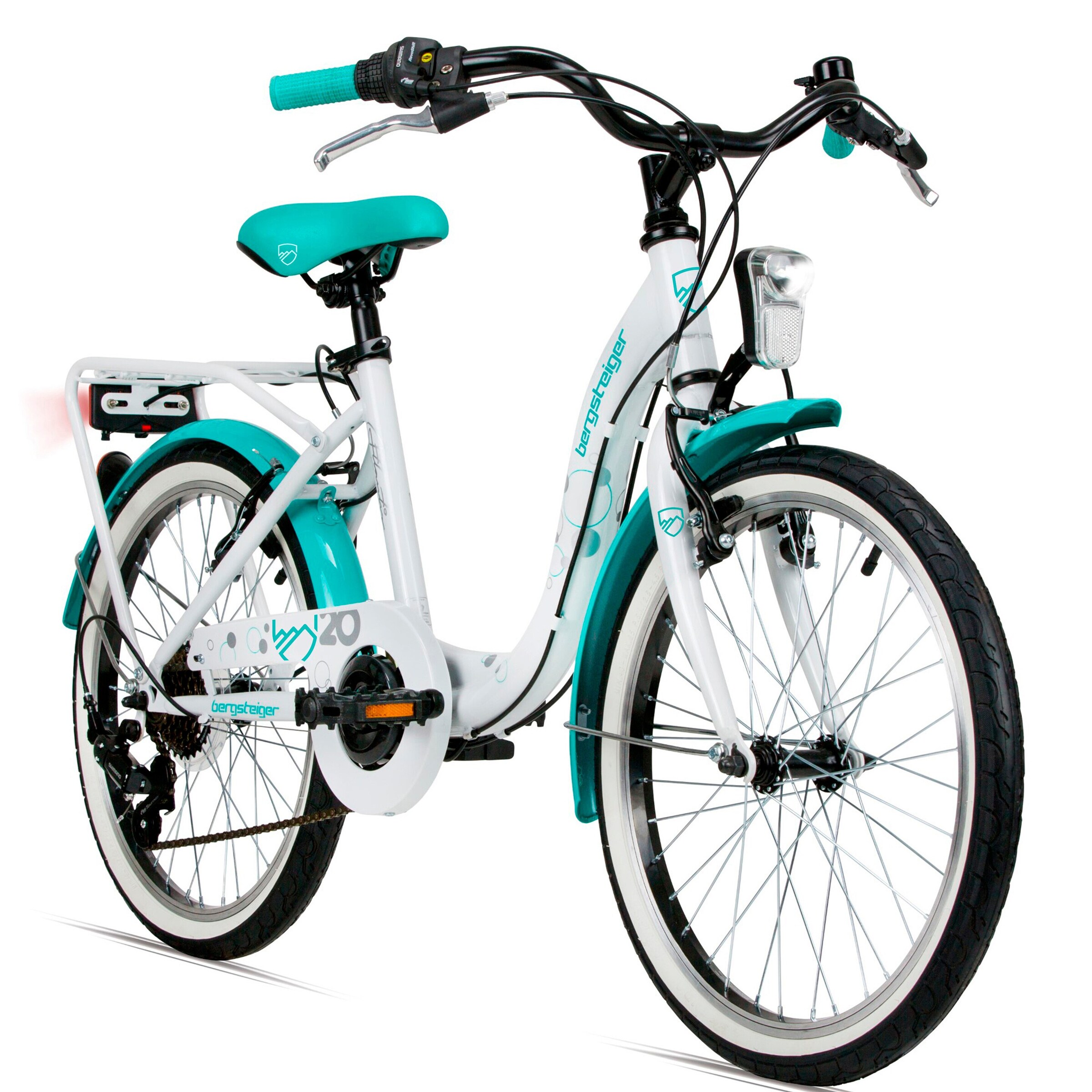 Bergsteiger Citybike Atlantis 20 Zoll | Türkis