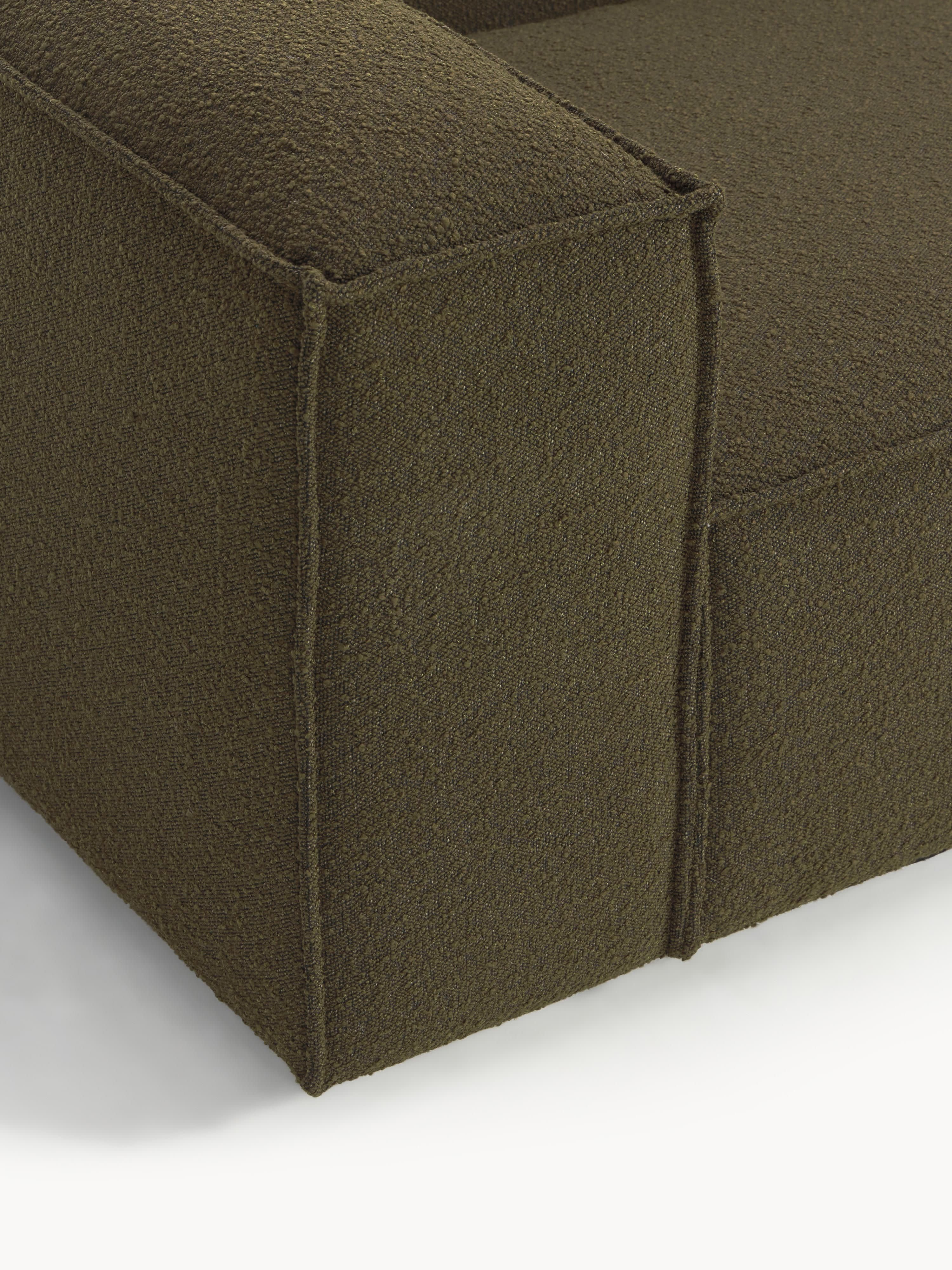 Modulaire U-bank Lennon uit bouclé