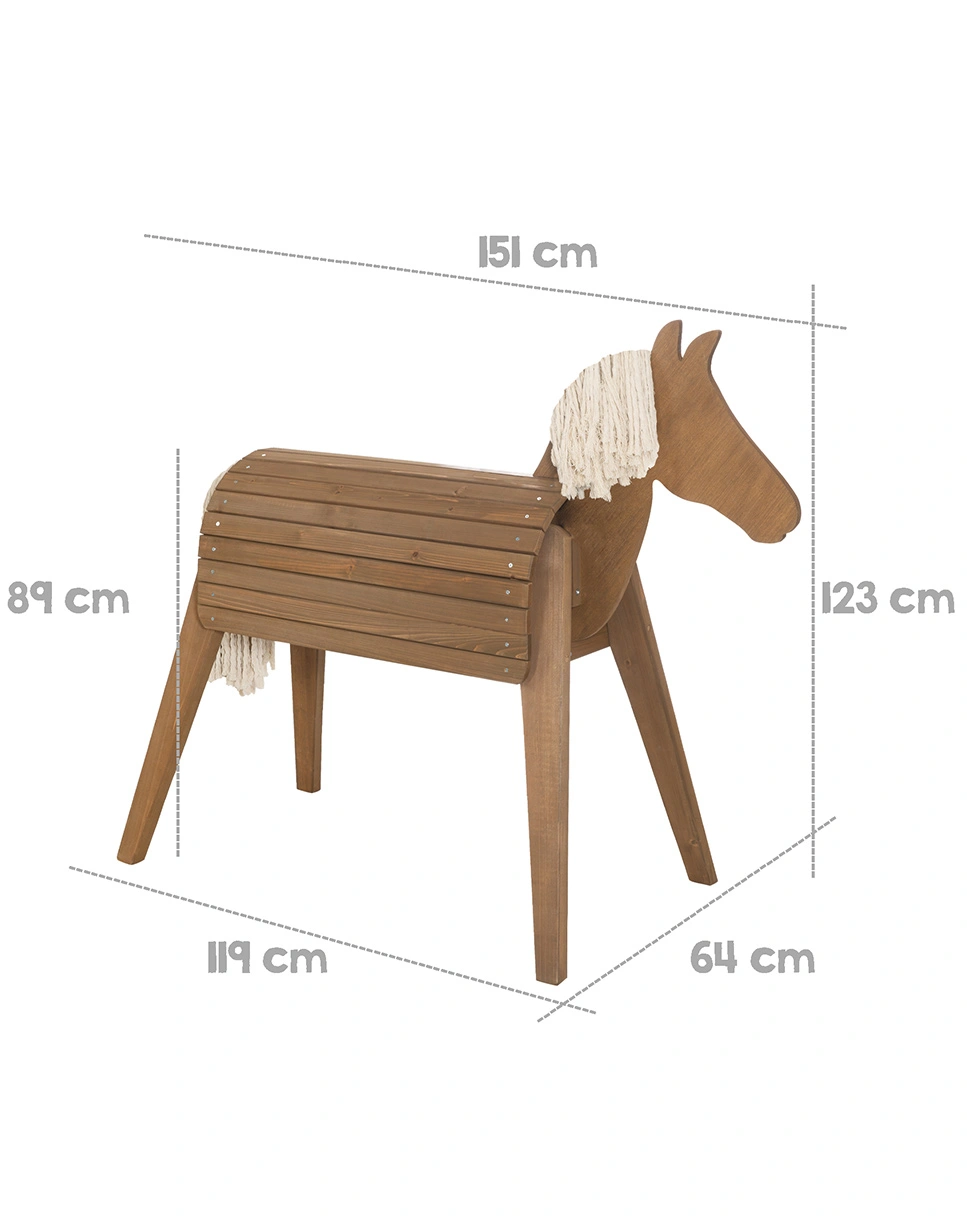 Spielpferd Outdoor (Farbe: braun)