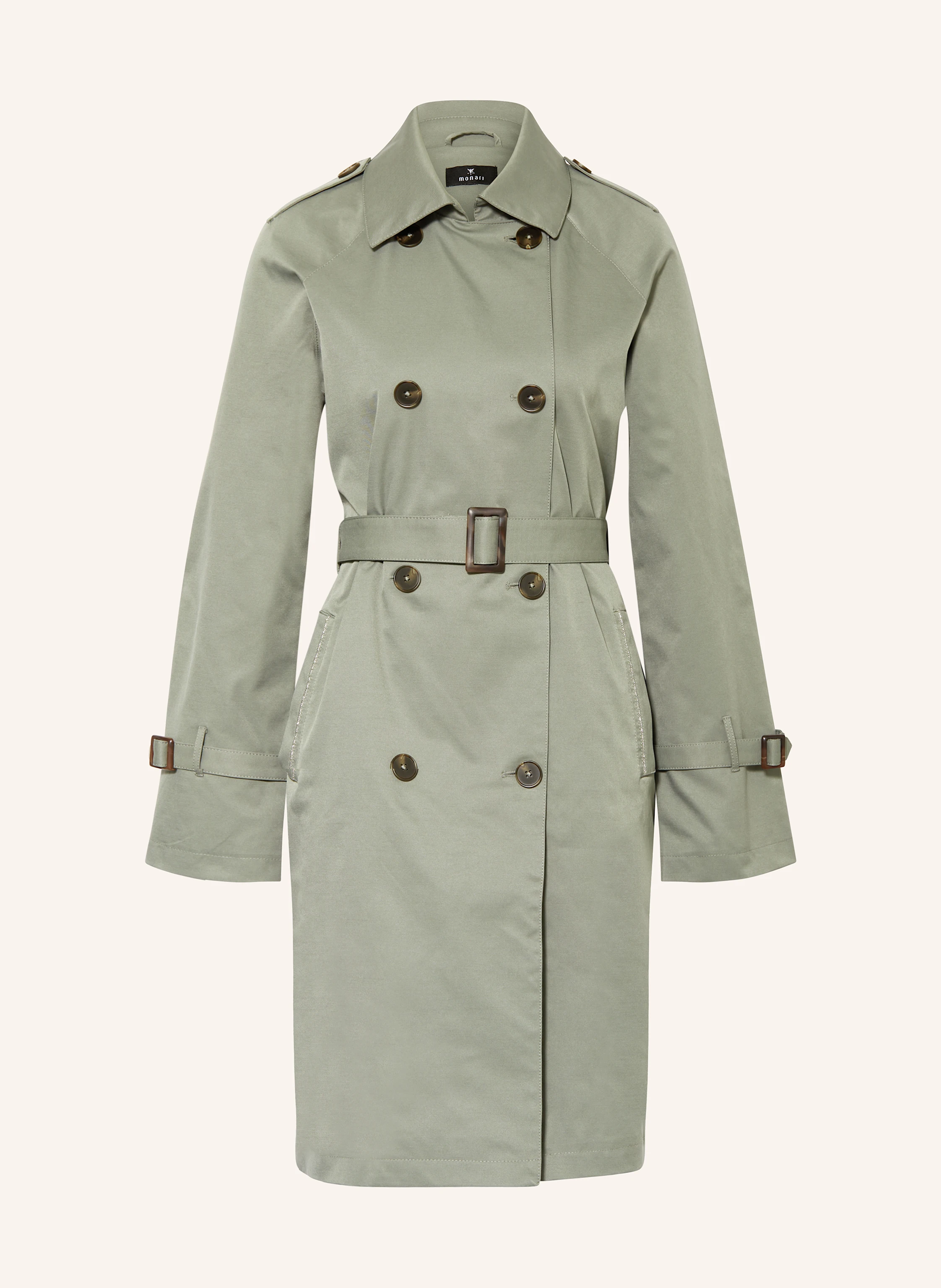 monari Trenchcoat mit Schmucksteinen