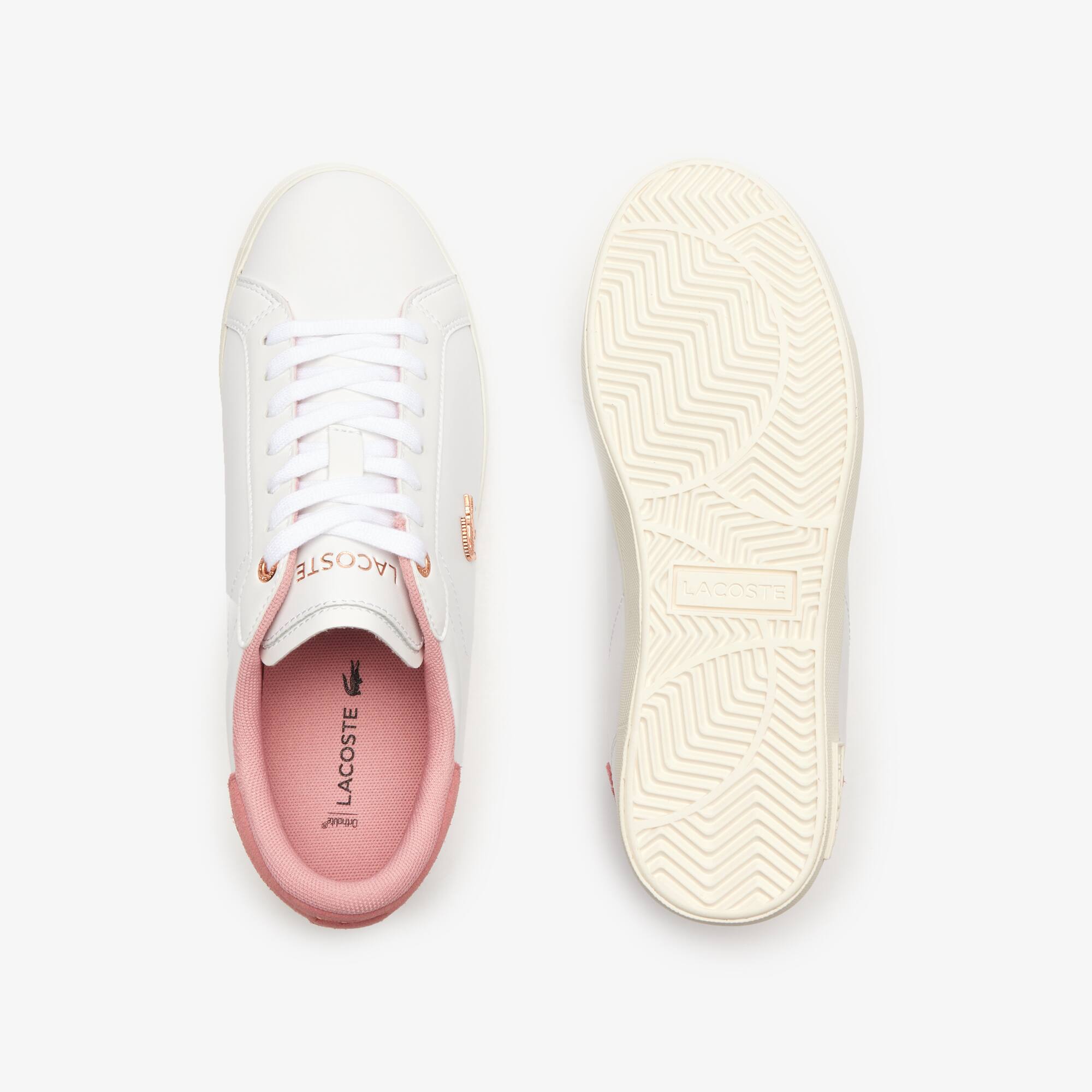 Sneakers Powercourt femme en cuir Sneakers - Blanc - Lacoste - Femme