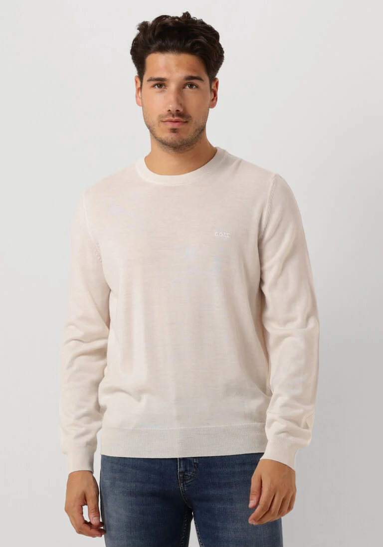 BOSS beige boss trui botto-l