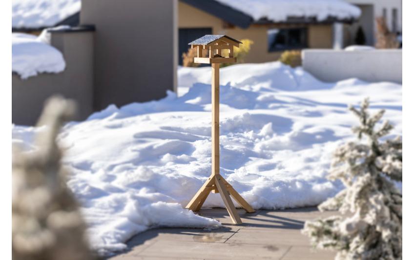 Vogelfutterhaus SteinplatteOriginelle Futterstation für heimische Vögel