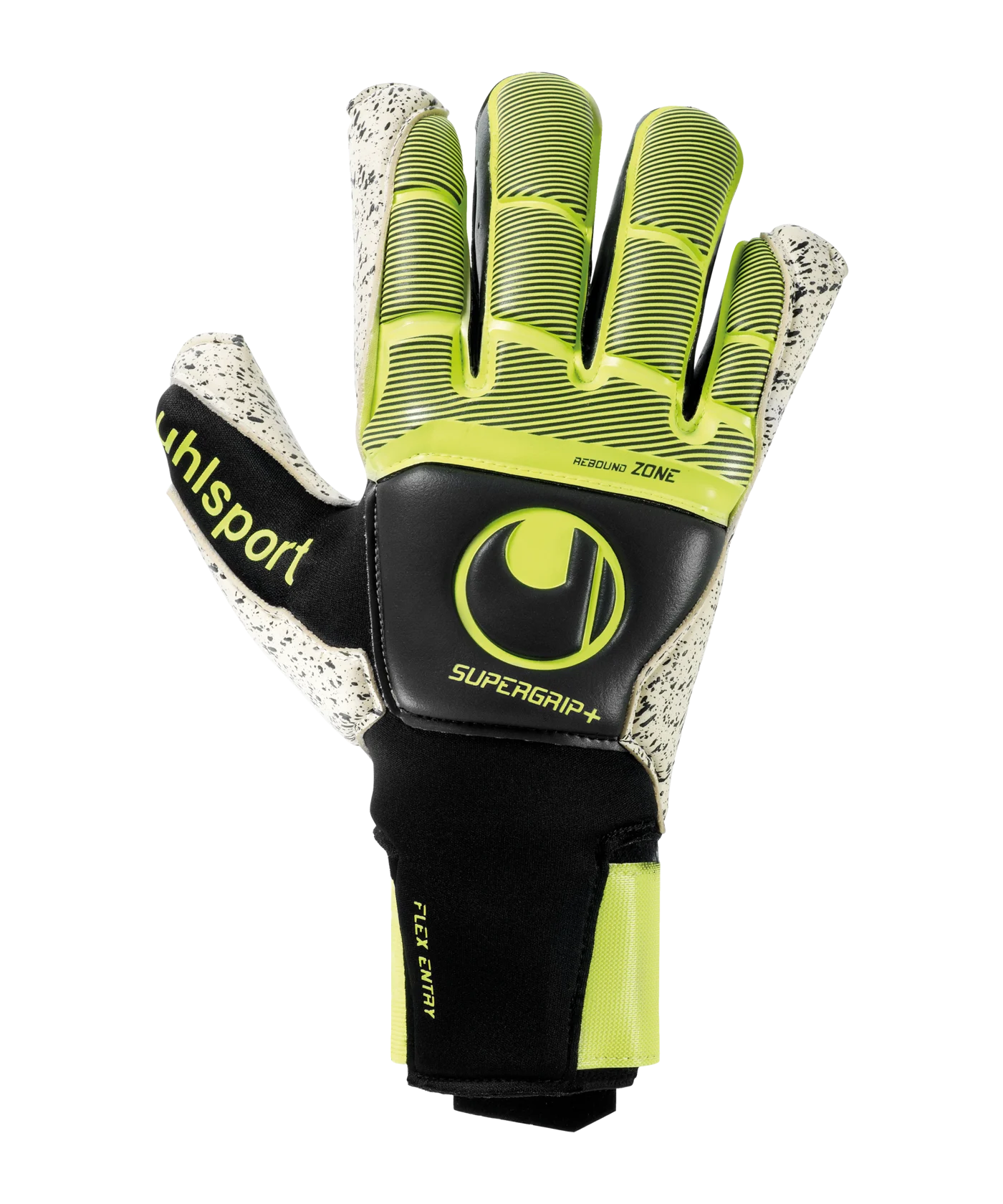 uhlsport Supergrip+ Flex Frame Carbon TW-Handschuh Schwarz Gelb F01