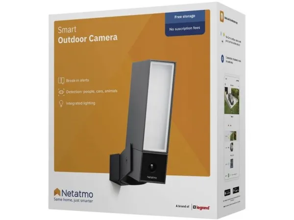 Netatmo Presence - Netværksovervågningskamera - udendørs - vejrbestandig - farve (Dag/nat) - 4 MP - 1920 x 1080 - WiFi