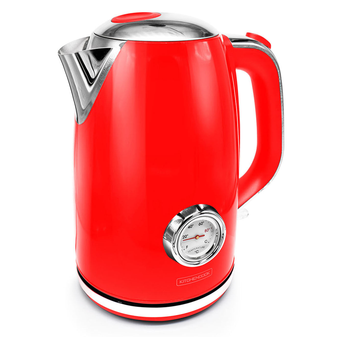 Kitchencook Bouilloire Style rétro rouge - 60.5x23x53 cm