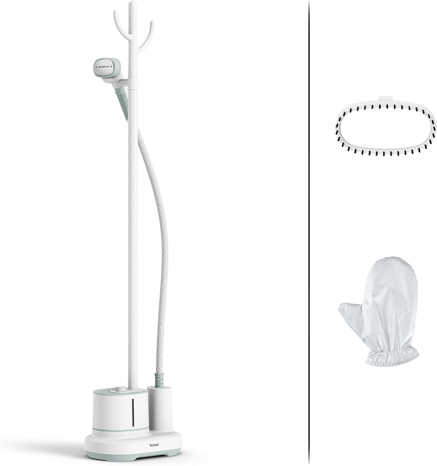 Tefal IT3274 Origin Home Stand-Dampfglätter | 42 g/Min. Dampfleistung | auffrischen und desinfizieren | 3 Dampfstufen | einsatzbereit in 45 Sek. | 1,4 Liter | Weiß/Eukalyptus
