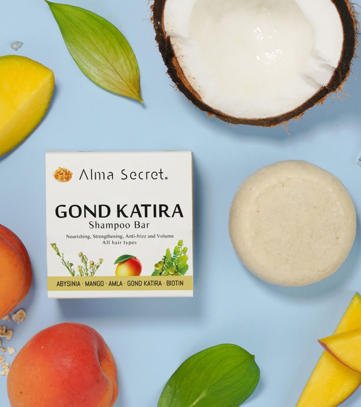 Alma Secret - Shampoo Sólido Fortalecedor e Hidratante Gond Katira