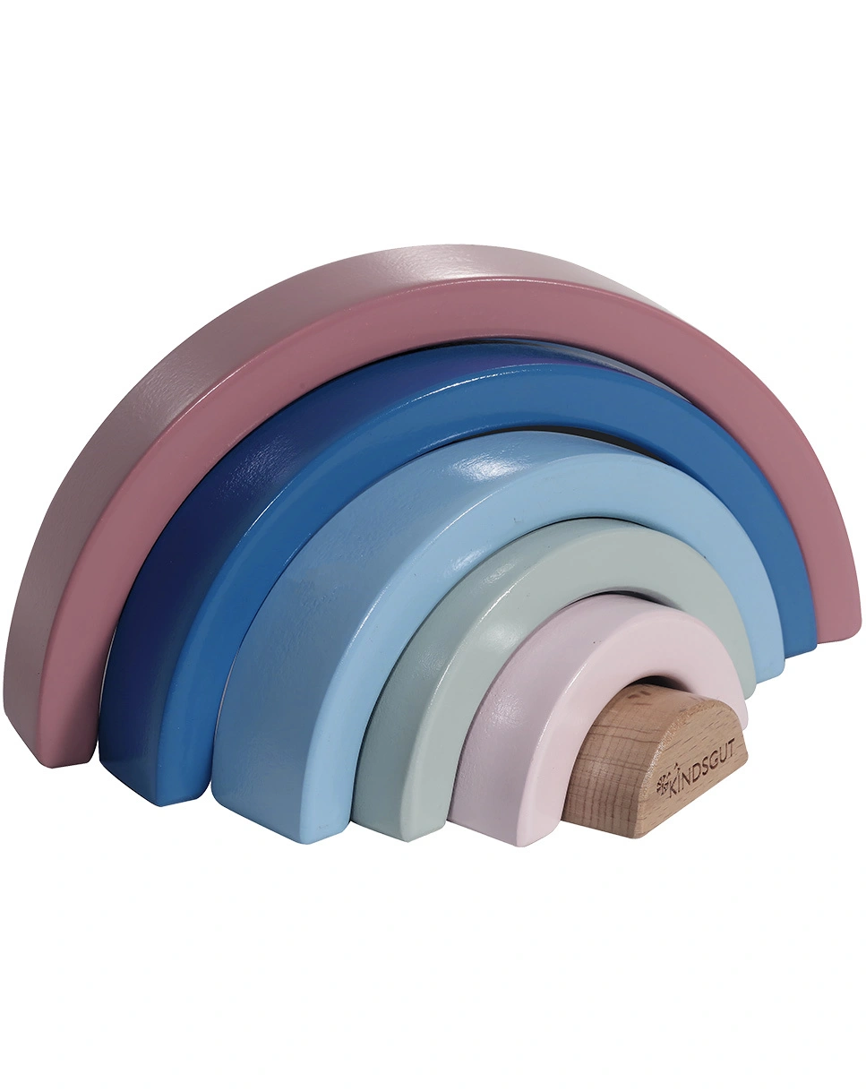 Stapelspiel REGENBOGEN 6-teilig aus Holz
