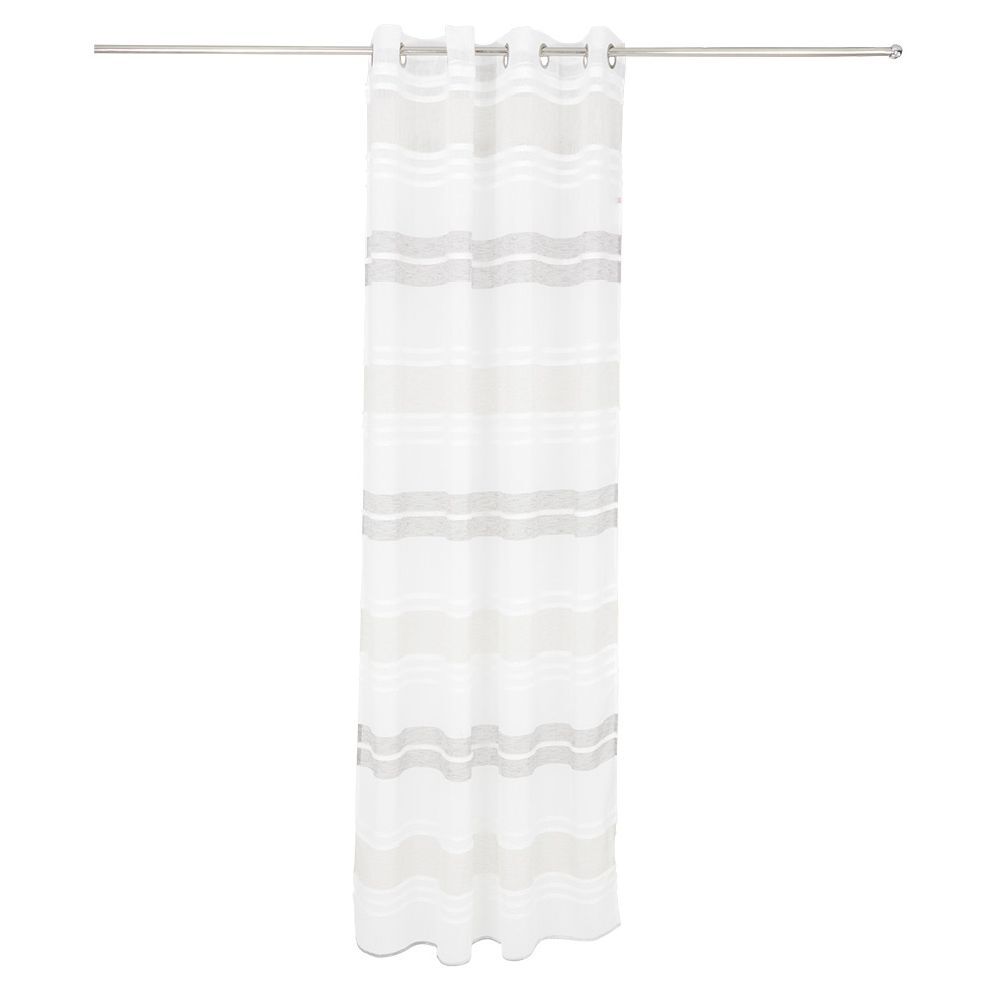 Voilage tufté beige 140x240cm
