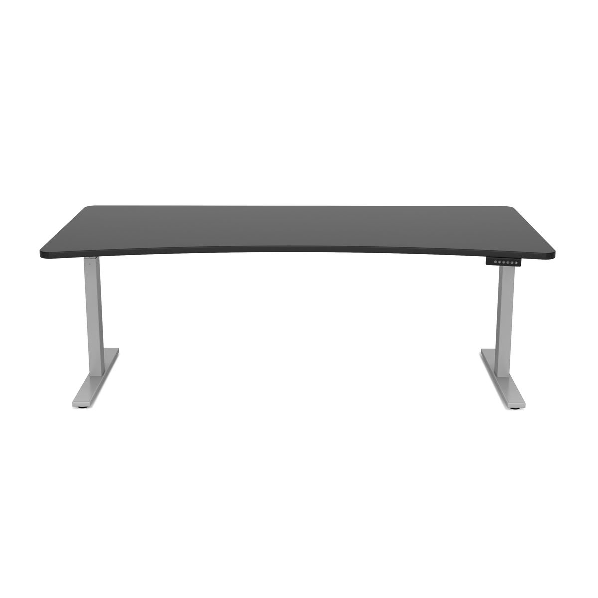 Stehpult elektrisch PREMIUM schwarz/grau 200 x 92 cm