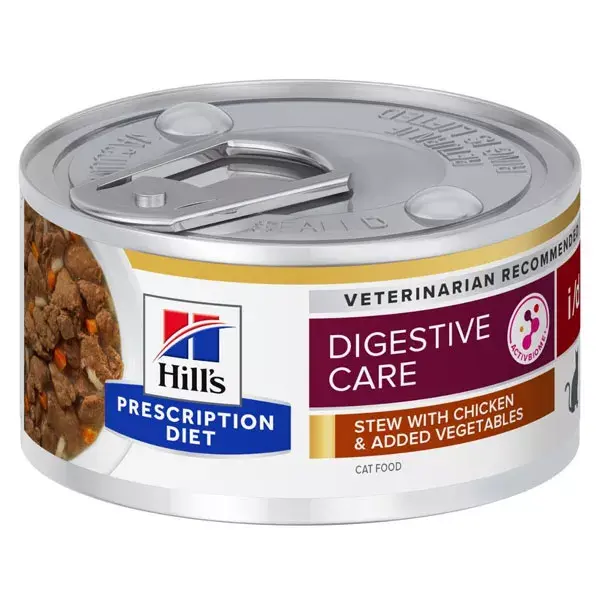 Hill's Prescription Diet Feline I/D Digestive Care Aliment Humide Poulet 24 x 156g