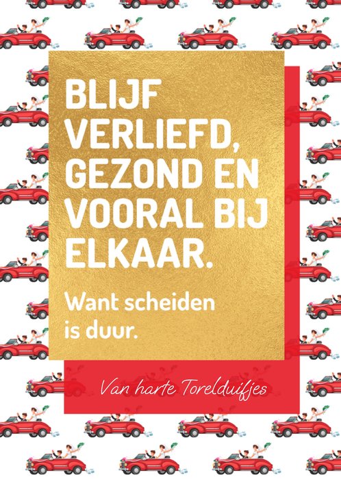 Love Repeat | Huwelijkskaart | Scheiden is duur