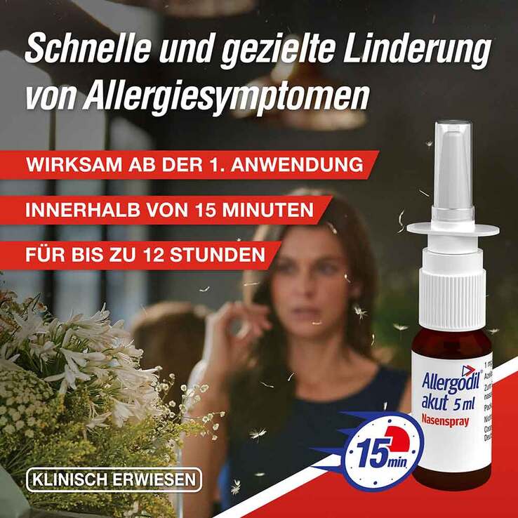 Allergodil akut Nasenspray mit Azelastin, 5 ml