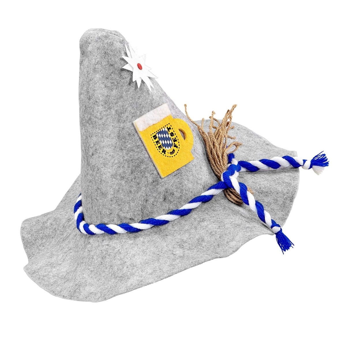 Oktoberfest Hoed Tiroler Met Edelweiss En Bierpul