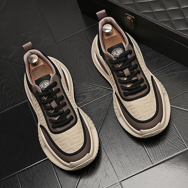 Mr Ozera - Veterschoenen met letters en platform