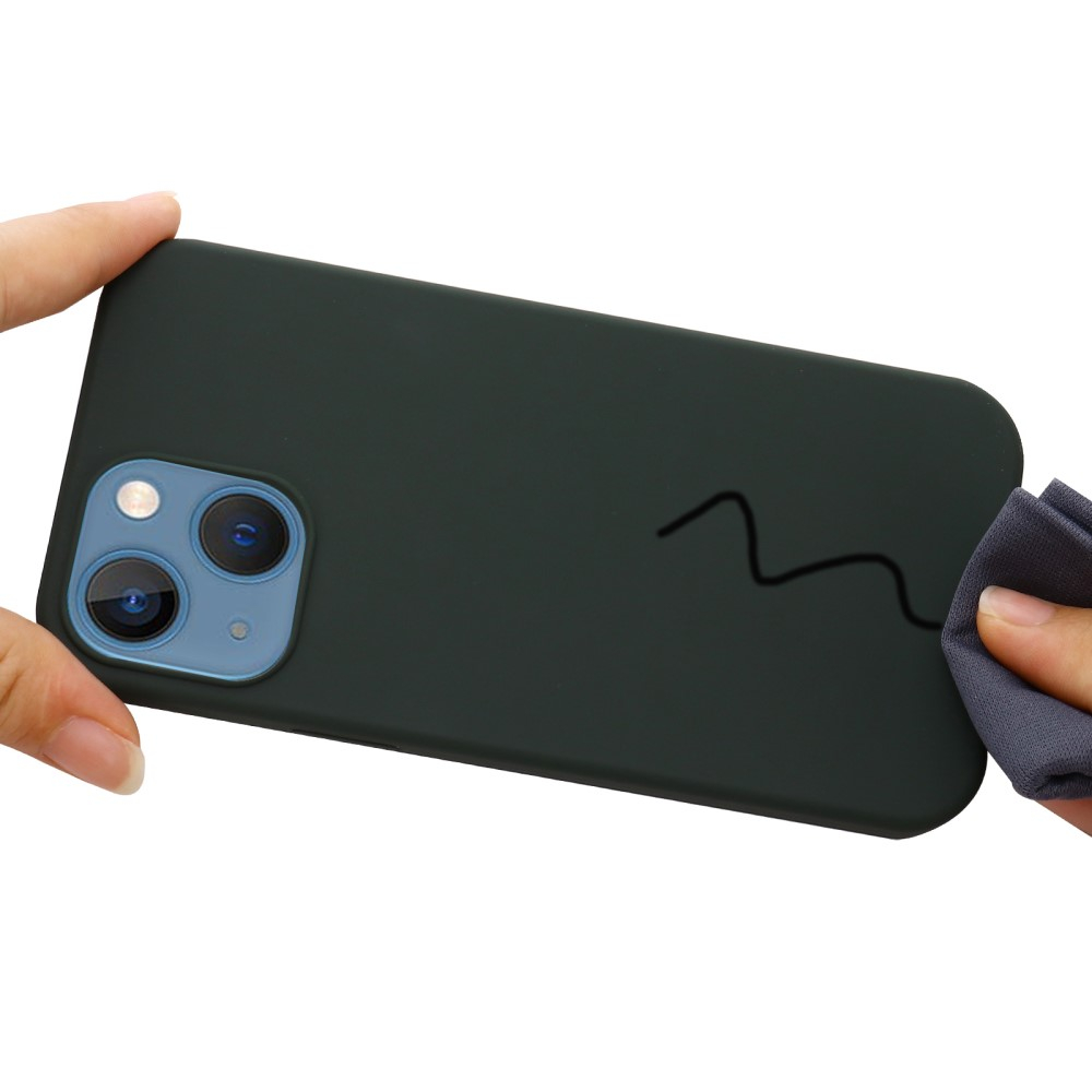 iPhone 13 Mini MagSafe Silikon Case Hülle - Dunkelgrün