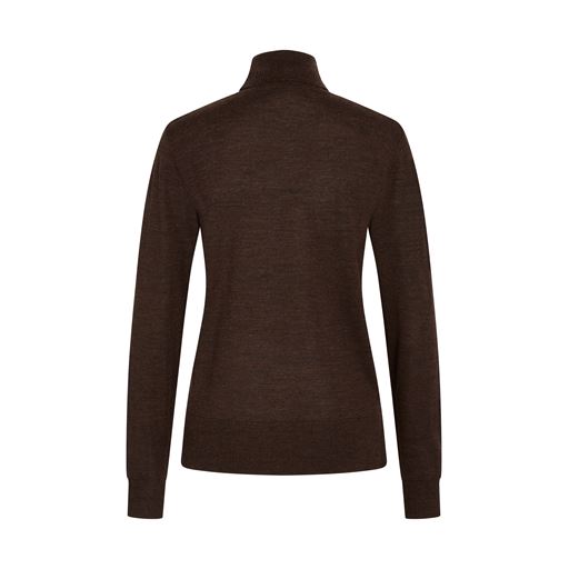 Bruuns Bazaar Charlene Roll Neck Striktrøje, Delicioso, M