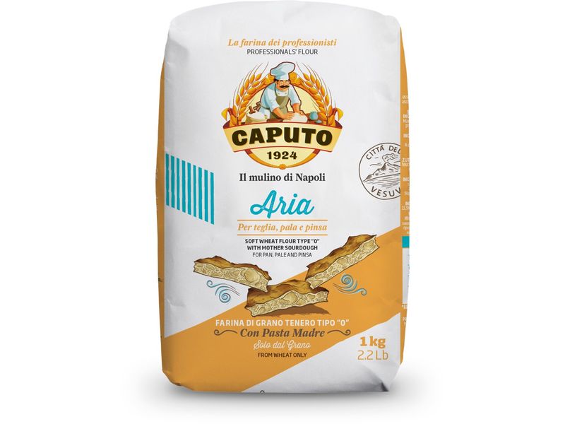 Caputo Mehl Aria für Pinsa 1 kg Ideale Mischung für authentische, knusprige und luftige Pinsa
