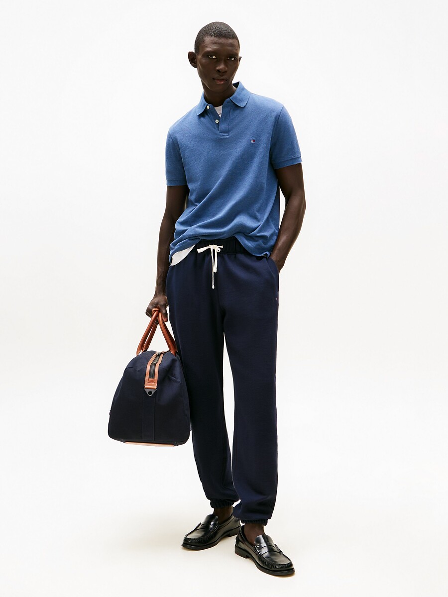TOMMY HILFIGER<br>Polo reta e elástica, 2 botões