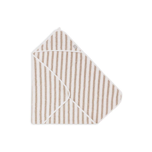 Cape de bain éponge 75x75cm Basic stripe - Olive green - JOLLEIN