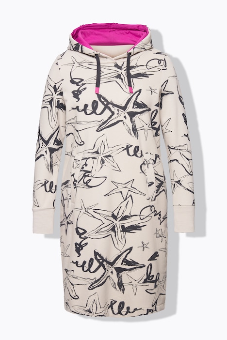Sweatkleid, Kapuze, Langarm, OEKO-TEX