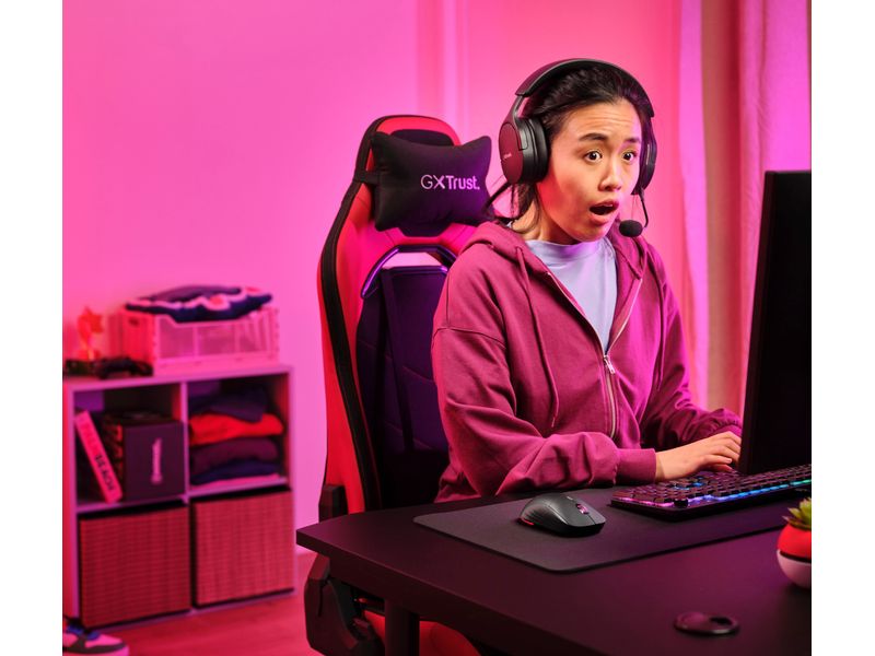 Trust Gaming-Maus GXT 926 Redex II Kabellose Gaming-Maus mit extrem niedriger Latenz und vollständig einstellbarer RGB-Beleuchtung