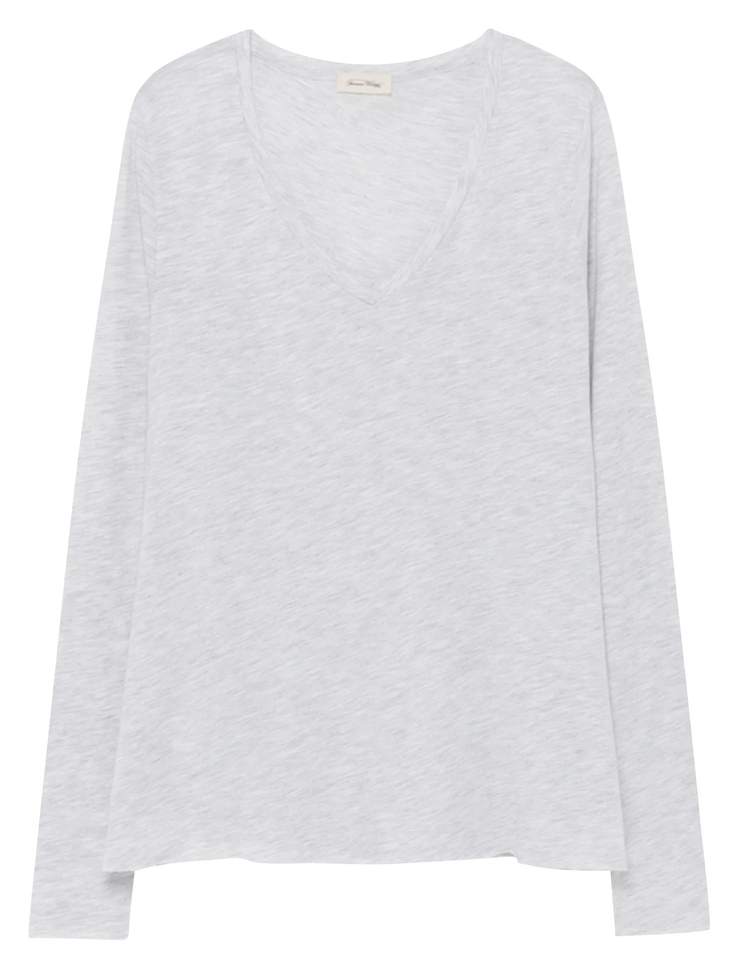 JACKSONVILLE - Tee-shirt col V en coton mélangé | Gris