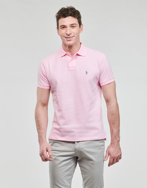 Polo Ralph Lauren - POLO COUPE DROITE EN COTON BASIC MESH Rosa