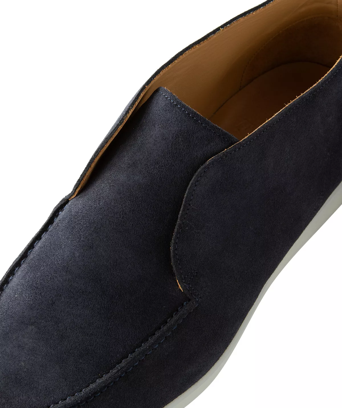 Bottillon Paco Veau Velours Bleu Marine