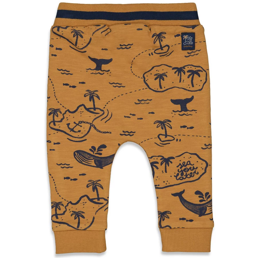 Feetje Sweathose No Waves No Fun Camel
