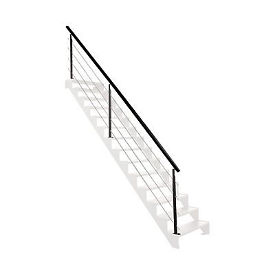 Pack balustrade Universo alu noir sablé Kordo 4 ml