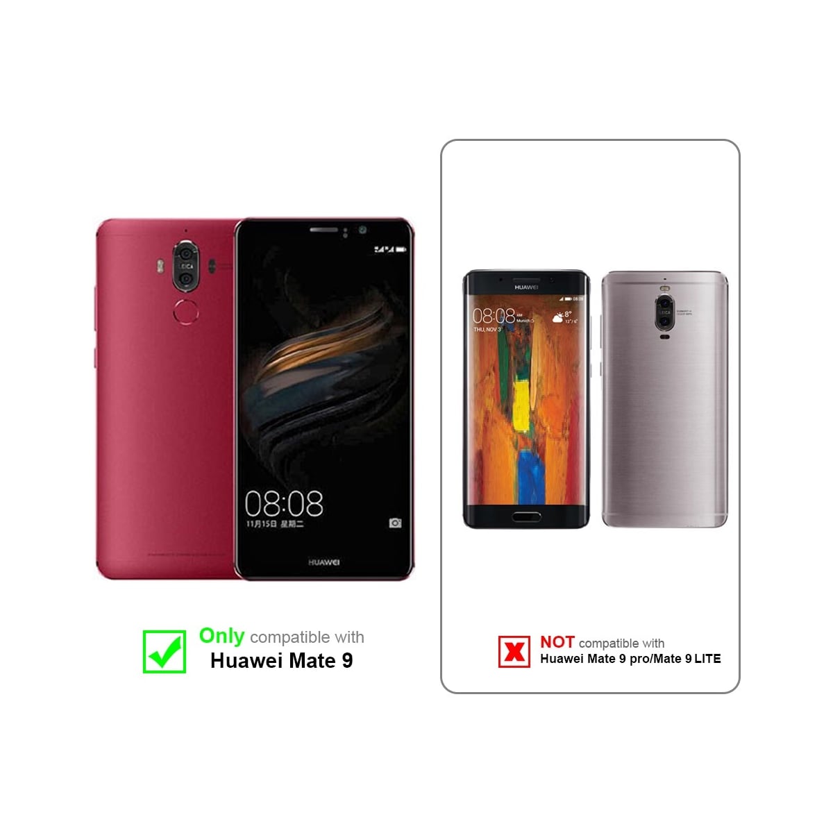 Huawei MATE 9 3x Skjermbeskytter Skärmskydd
