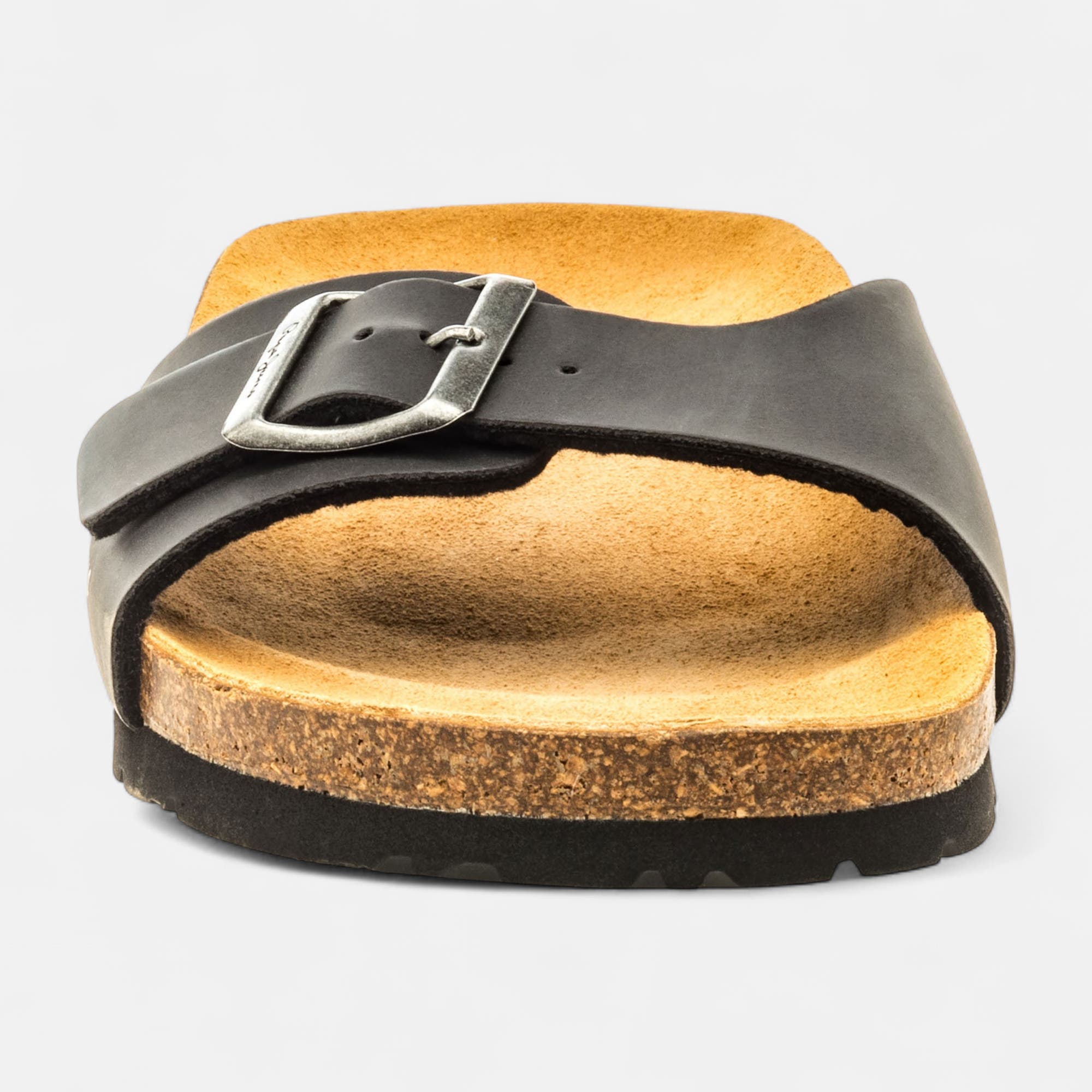 Mules semelle liège Homme noir