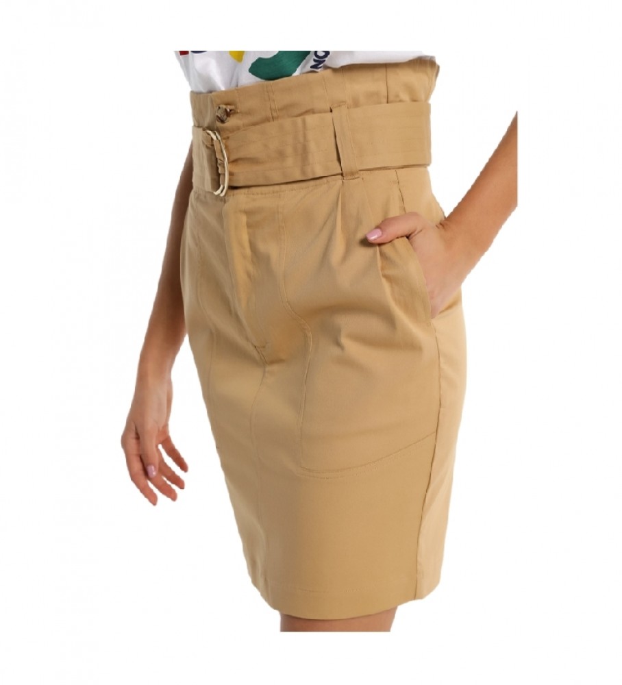 Saia Lois Paper Bag Twill marrom