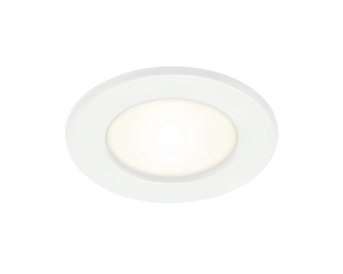 LED inbouwspot, dimbaar, IP44, 6W, 450 lm, 3000 K, wit, Ø 11,5/10 cm, 230V