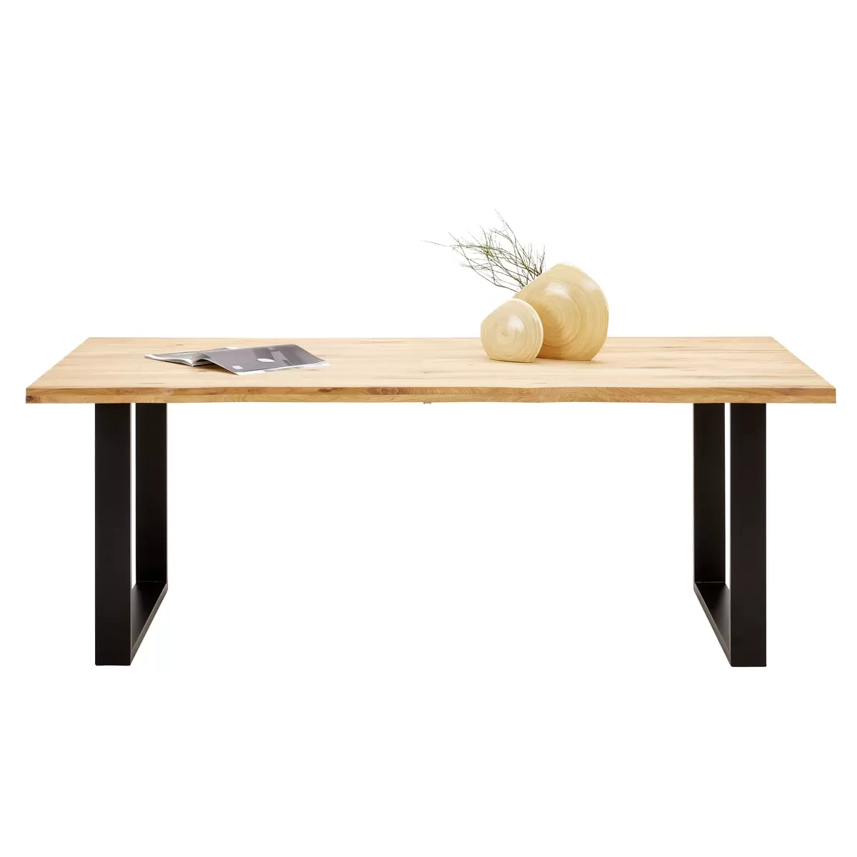 Esstisch James Wood 200 schwarz,Eiche