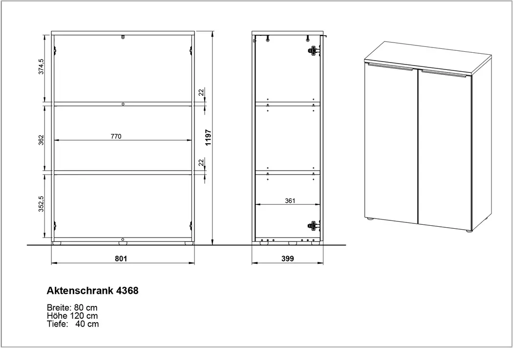 Aktenschrank Mailand