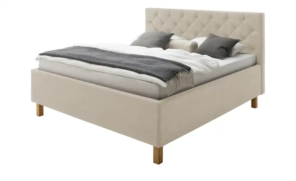 Polsterbettgestell San Remo Beige 180 cm
