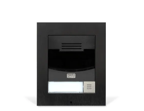 2N IP Solo - IP-intercomstation - kabling - 10/100 Ethernet - sort