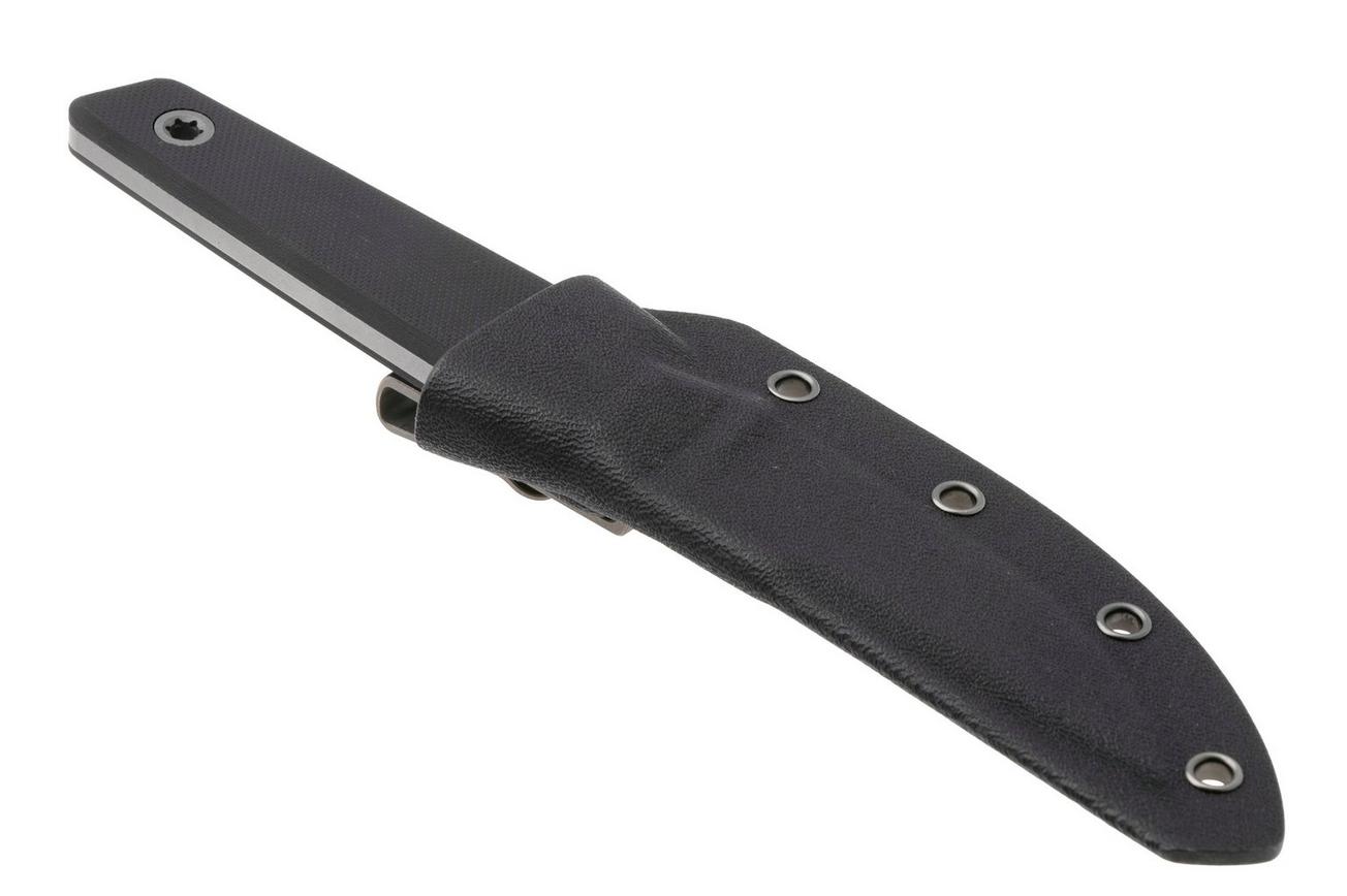 Big Idea Design USA Signal USA-SGN-BLC-NITROV, Stonewashed Nitro-V, Black G10 vaststaand mes