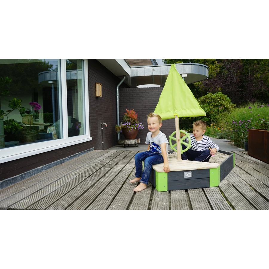 EXIT Holzsandkasten Boot Aksent, 190 x 90 cm