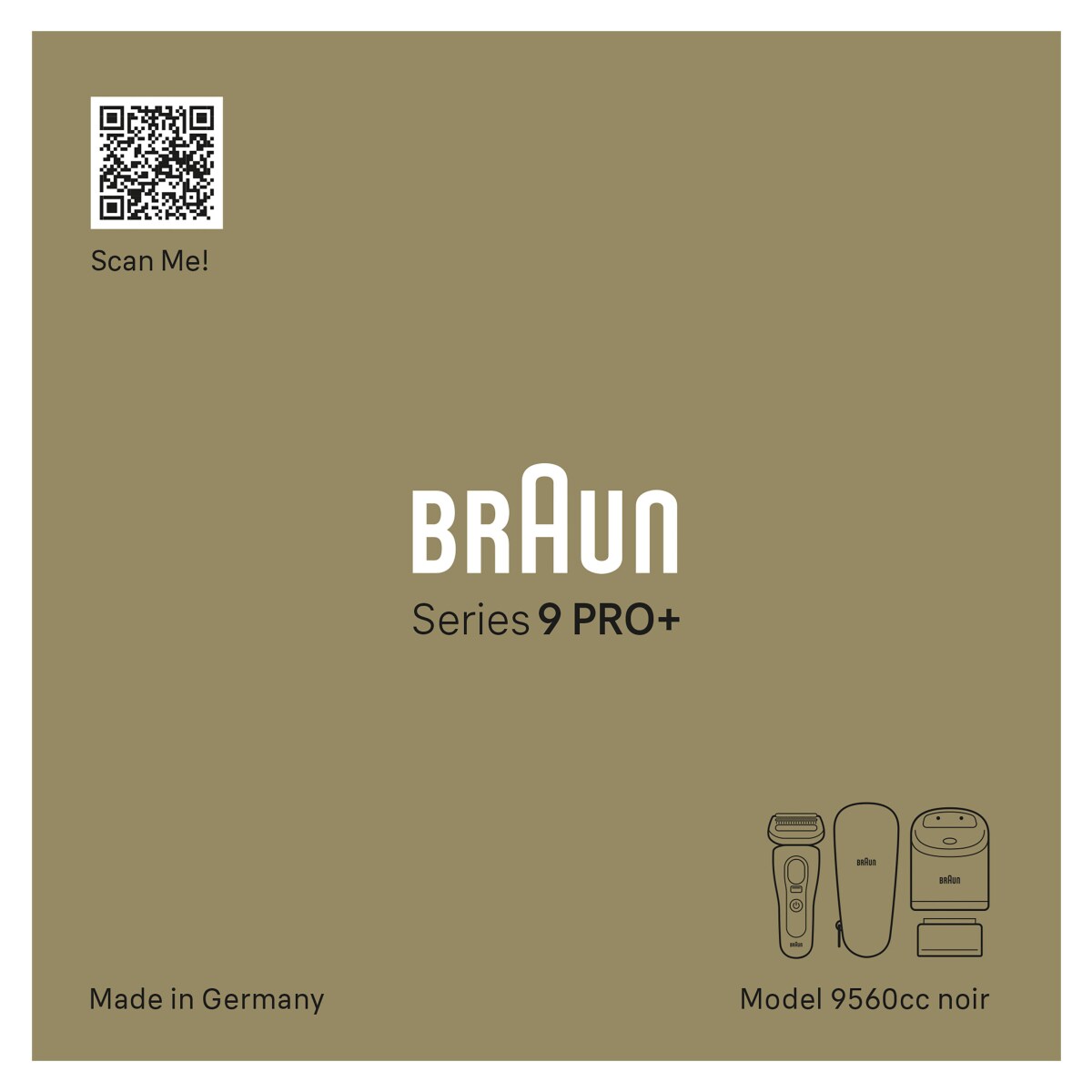 Braun Series 9 - 9560cc System wet&dry Herrenrasierer